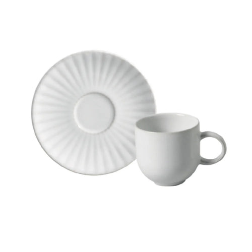 Porto Brasil Coup Coffee Cup With Saucer Stoneware Trendy ( Case of 12)