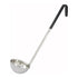 Winco One-Piece Stainless Steel Ladles with Color-Coded Handles