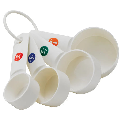 Winco MCPP-4 Plastic Measuring Cup Set
