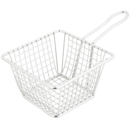 FBM SERIES, 18/18 Stainless Steel Mini Serving Basket by Winco - Available in Different Sizes