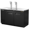 True TDD-2-HC Solid Swing Door Direct Draw Beer Dispenser with Hydrocarbon Refrigerant