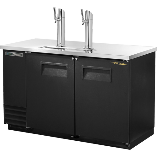 True TDD-2-HC Solid Swing Door Direct Draw Beer Dispenser with Hydrocarbon Refrigerant