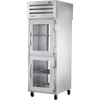 True STA1RPT-2HG-1G-HC Pass-Thru Half Glass Front/Glass Rear Swing Doors Refrigerator
