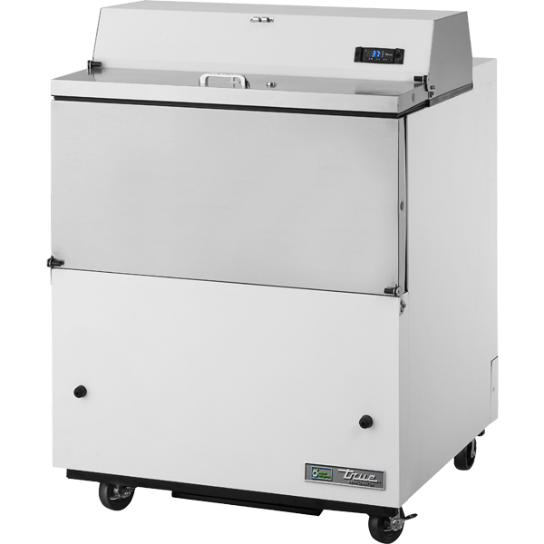 True TMC-34-HC White and Stainless Steel Exterior/Clear Aluminum Interior with Hydrocarbon Refrigerant