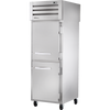 True STA1RPT-2HS-1G-HC Pass-Thru Solid Half Front/Glass Rear Swing Doors Refrigerator