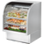 True TCGG-36-S-HC-LD Stainless Steel Curved Glass Refrigerated Deli Case