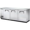 True TBB-4-S-HC Solid Swing Door Stainless Steel Back Bar Cooler with Hydrocarbon Refrigerant