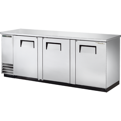 True TBB-4-S-HC Solid Swing Door Stainless Steel Back Bar Cooler with Hydrocarbon Refrigerant