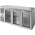 True TBR84-RISZ1-L-S-GGG-1 Reach-In Single Zone Refrigerator with Left Side Refrigeration System. Stainless Exterior and Glass Swing Doors