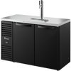 True TDR52-RISZ1-L-B-SS-1 Reach-In Single Zone Refrigerator with Left Side Refrigeration System. Black Exterior and Solid Swing Doors