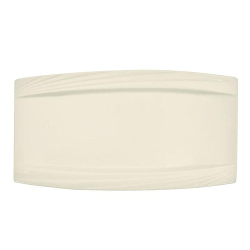 CAC Chinaware Garden StateCurved Rect. Platter 14"
