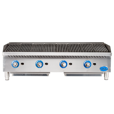 Globe GCB48G-CR Gas Countertop Cast Iron Radiant 48" Charbroiler