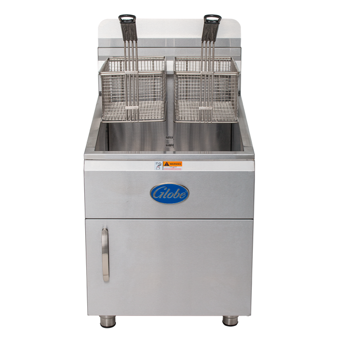 Globe GF30PG 30lb Propane Gas Countertop Fryer