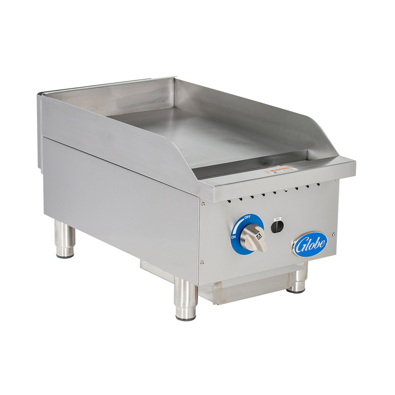 Globe GG15G 15" Gas Countertop Griddle with Manual Control