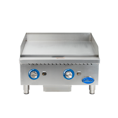 Globe GG24G 24" Gas Countertop Griddles with Manual Control