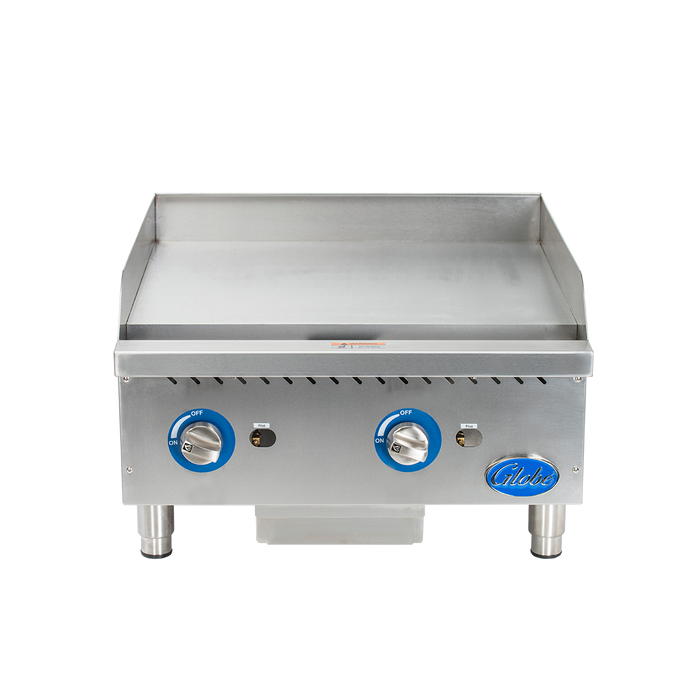 Globe GG24G 24" Gas Countertop Griddles with Manual Control