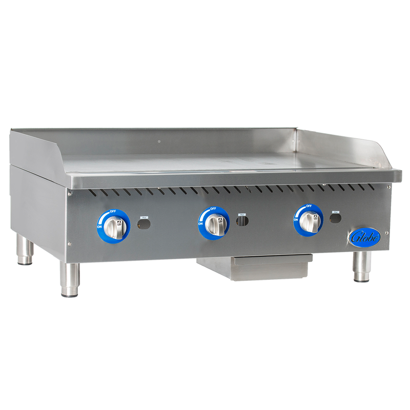 Globe GG36G 36" Gas Countertop Griddles with Manual Control