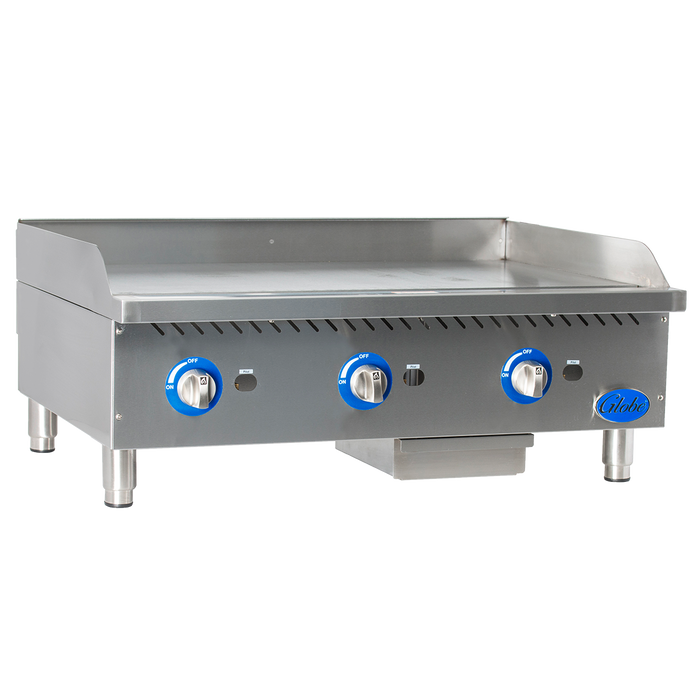 Globe GG36G 36" Gas Countertop Griddles with Manual Control