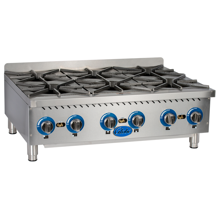 Globe GHP36G Gas 36" Countertop Hot Plates