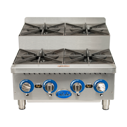 Globe Gas GHPSU424G 24" Countertop Step-Up Hot Plates