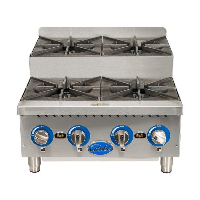Globe Gas GHPSU424G 24" Countertop Step-Up Hot Plates