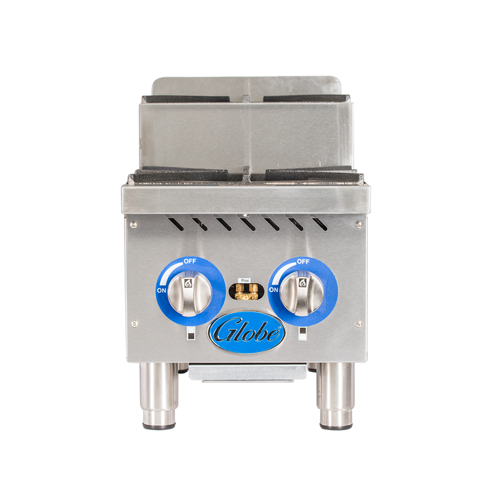 Globe Gas GHPSU212G 12" Countertop Step-Up Hot Plates