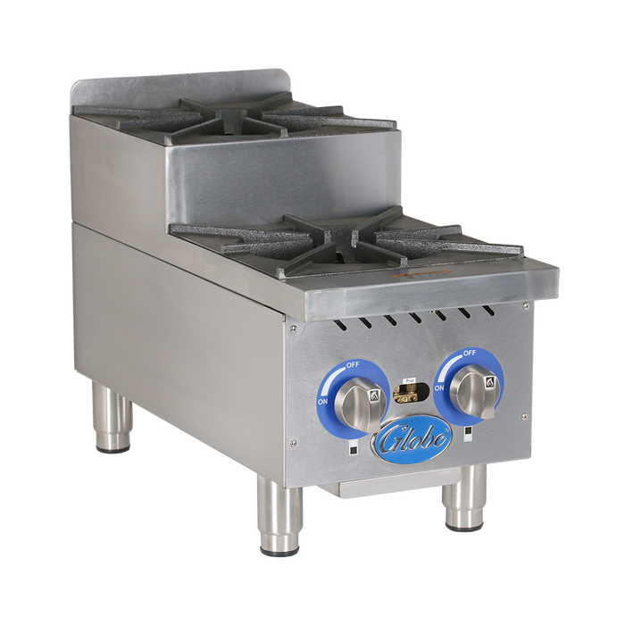 Globe Gas GHPSU212G 12" Countertop Step-Up Hot Plates