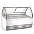 Marchia GIC-13 13-pan curved glass gelato display freezer