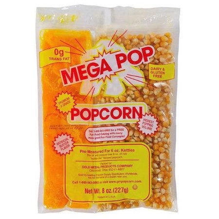 Mega Pop Popcorn Pack – All-in-One Corn/Oil/Salt Kit (4oz, 6oz, 8oz)