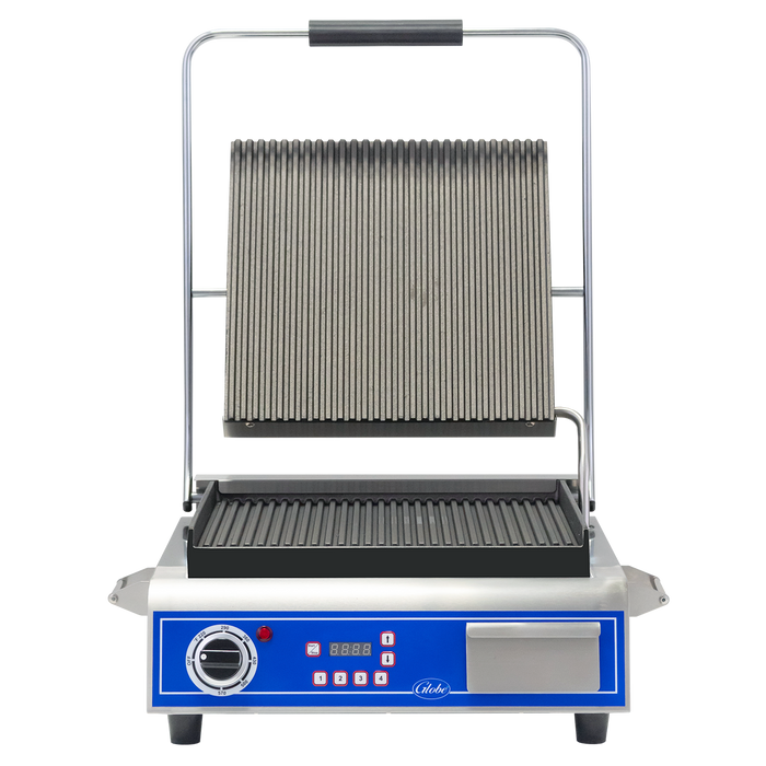 Globe GPG14D Deluxe 14" Grooved Plate Electric Sandwich Grills