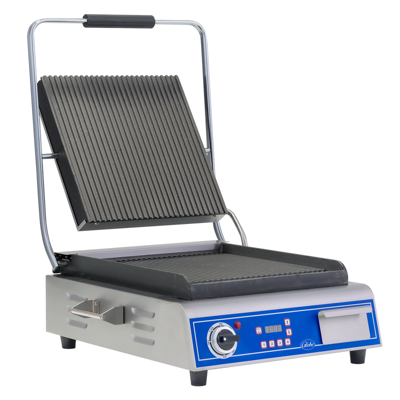 Globe GPG14D Deluxe 14" Grooved Plate Electric Sandwich Grills