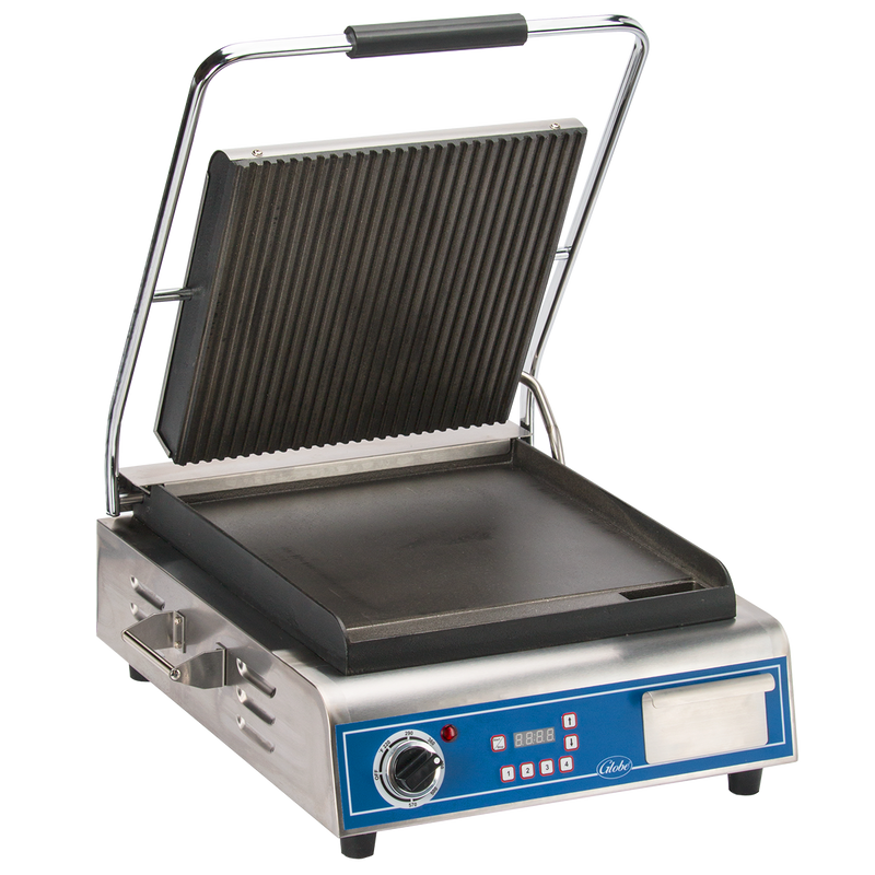 Globe GPGS14D Deluxe 14" Combo Plate Electric Sandwich Grill