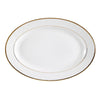CAC Chinaware Golden Royal Oval Platter 10"