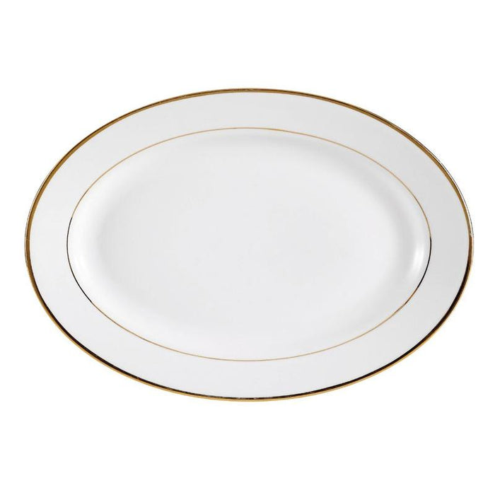 CAC Chinaware Golden Royal Oval Platter 10"