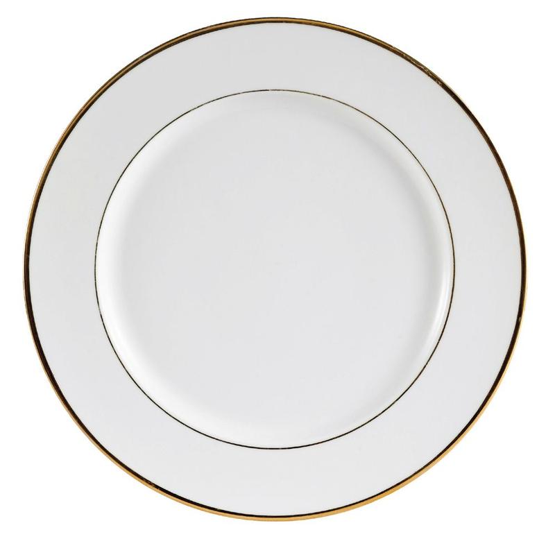 CAC Chinaware Golden Royal Plate 8"