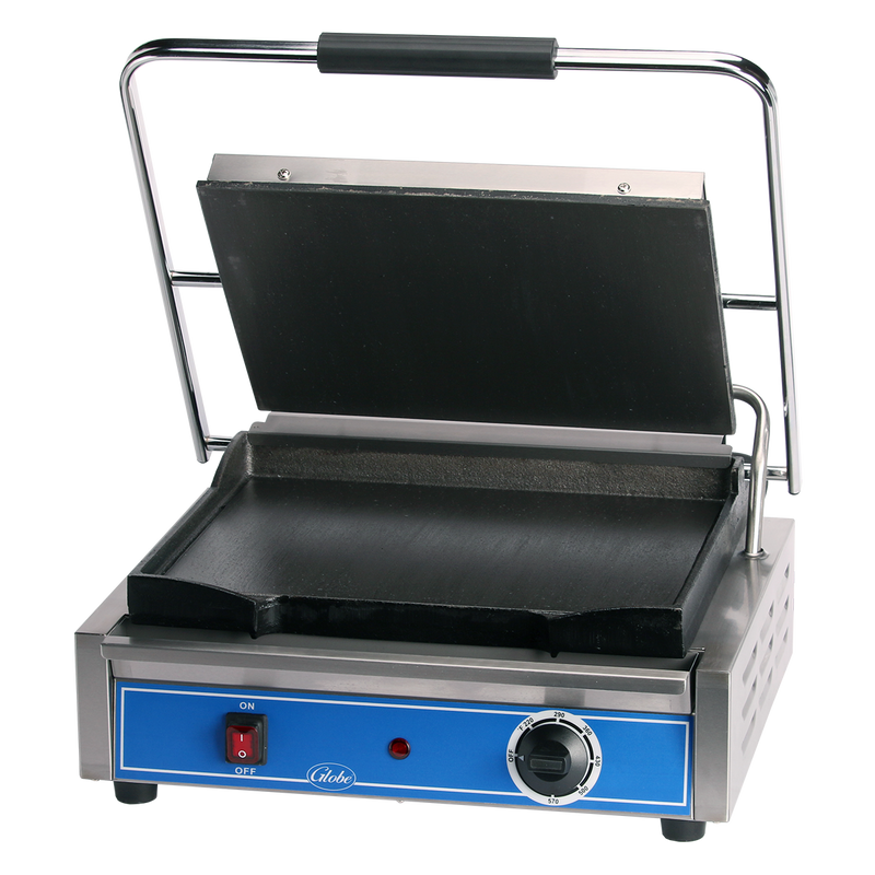 Globe GSG1410 Smooth Plate Mid-Size Electric Sandwich Grill