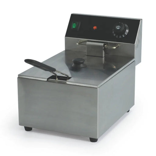 10 lb Deep Fryer GS1610 – Stainless Steel Countertop Fryer for Food Trucks | 1800W, 120V