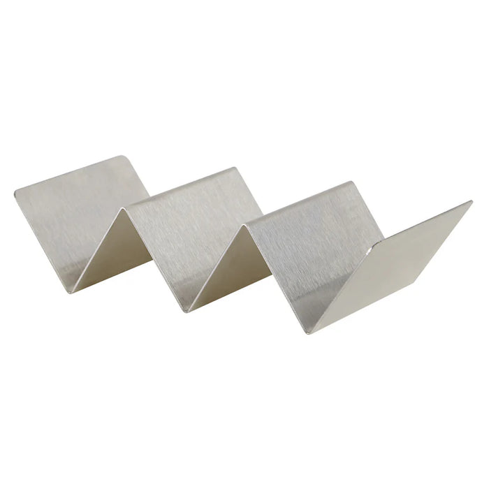 Stainless Steel Wide Taco Holder with Brushed Finish by Winco - Available in Different Sizes