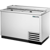 True TD-50-18-S-HC Solid Slide Lid Stainless Steel Deep Well Horizontal Bottle Cooler with Hydrocarbon Refrigerant