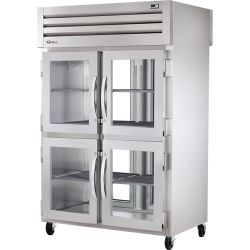 True STG2RPT-4HG-2G-HC Pass-Thru Glass Half Front/Glass Rear Swing Doors Refrigerator