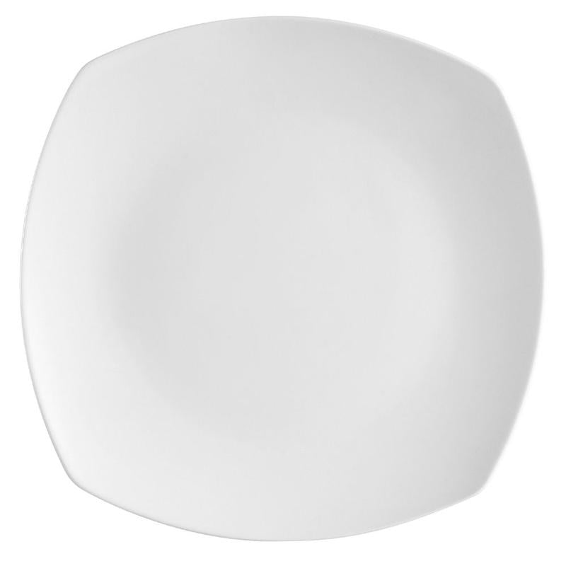 CAC Chinaware Hampton Round In Square Plate 10"