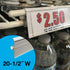 Atosa WA300026 White Price Tag Molding for Single Wire Shelves 20-1/2"