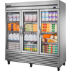 True T-72G-HC~FGD01 Reach-In Glass Swing Door Refrigerator
