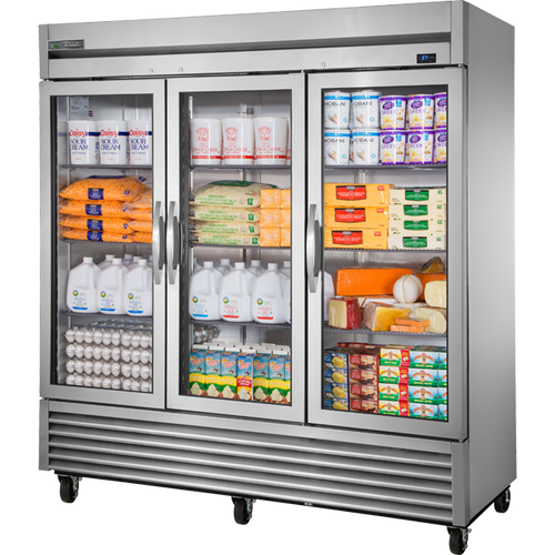 True T-72G-HC~FGD01 Reach-In Glass Swing Door Refrigerator