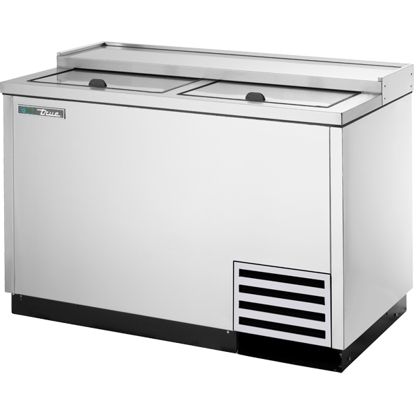 True T-50-GC-S-HC Solid Slide Lid Stainless Steel Glass and Plate Chiller/Froster with Hydrocarbon Refrigerant