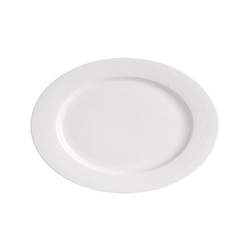 CAC Chinaware Harmony Oval Platter 12"