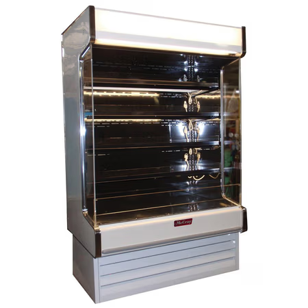 Howard McCray 39" Open Vertical Display Case Merchandiser – SC-OD35E-3-S-LED-LC