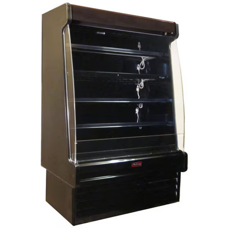 Howard McCray 39″ Commercial Open-Air Refrigerated Display Case with LED Lighting - SC-OD35E-3S-B-LED