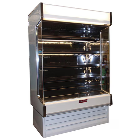 Howard McCray SC-OD35E-4-S-LED-LC 51" Vertical Open Display Merchandiser