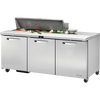 True TSSU-72-12-HC~SPEC3 Solid Door Sandwich/Salad Unit with Hydrocarbon Refrigerant~Spec Package 3